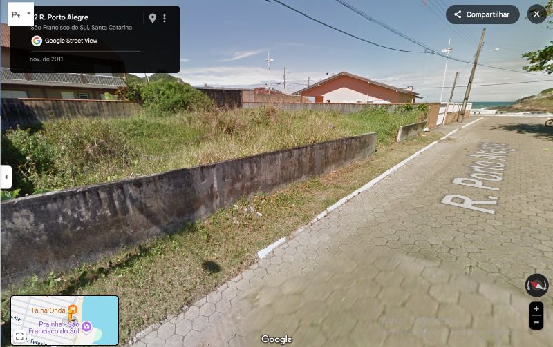 Terreno retangular 252m² com matrícula em São Francisco do Sul