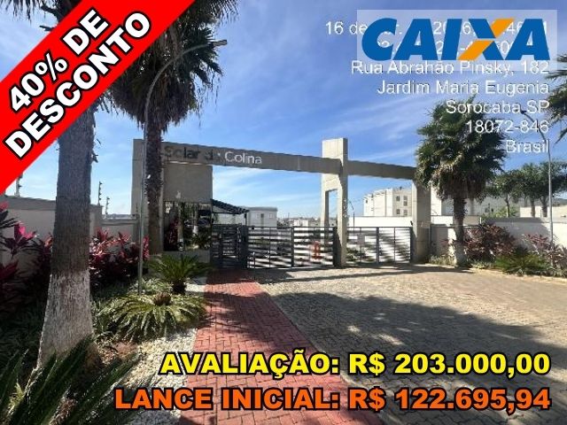 Apartamento com 2 quartos e vaga de garagem em Sorocaba