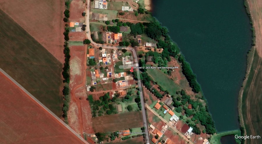 Terreno urbano com 243,92m² na Estância Recanto Dourado, desocupado