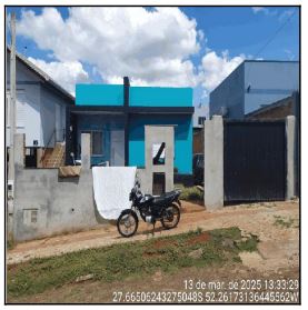 Casa com 1 quarto, 37.48m² construída, terreno 250m²
