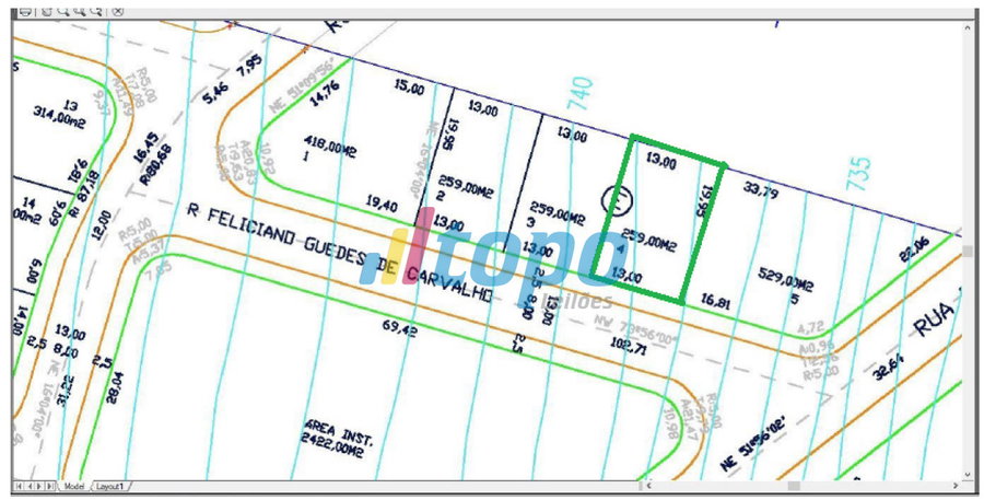 Terreno Urbano em Rolândia/PR com 259m²