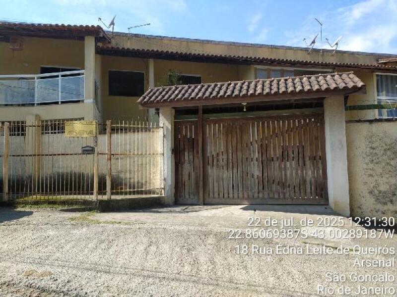 Casa em São Gonçalo/RJ com 2 quartos e 51,53m² de área privativa