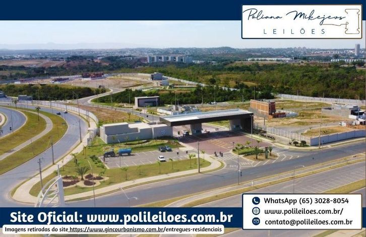 Lote de esquina em condomínio com 228,58m² em Cuiabá/MT