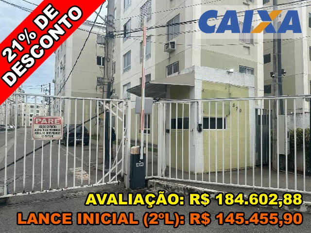 Apartamento 2 Quartos, 43,72 m² em Santa Cruz