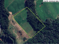 Chácara com 3,5 hectares em área rural, ocupada