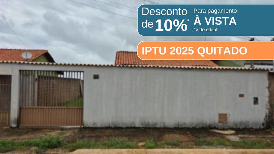 Casa com 47,5m² em Cocalzinho de Goiás