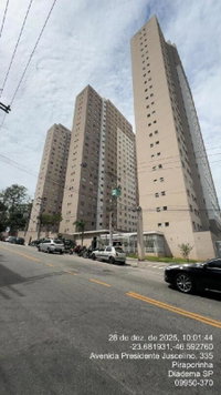 Apartamento com 2 quartos e 43m² em Diadema