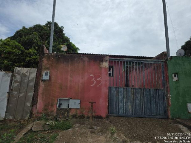 Casa com 66,37m² e terreno de 150m² em Valparaíso de Goiás