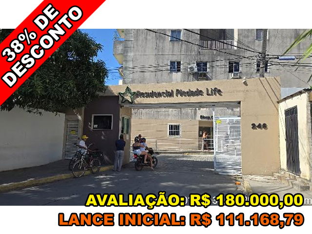 Apartamento 3 quartos, 2 banheiros, 65m², desocupado