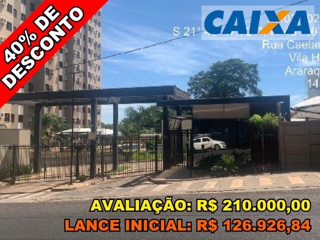 Apartamento com 2 quartos e 1 vaga em Araraquara/SP