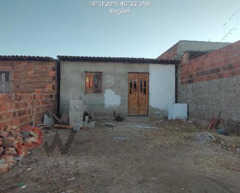 Casa em Poções/BA com 2 quartos e 63m² de área construída