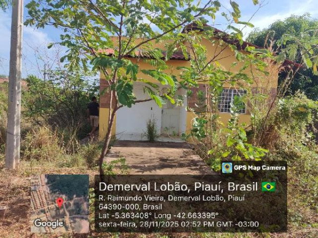 Casa com 2 quartos em Demerval Lobão/PI
