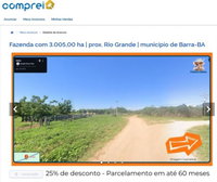 Fazenda Baraúna em Barra-BA com 3005 hectares
