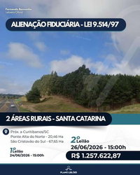 Fazendas de Reflorestamento em Ponte Alta do Norte - SC - 88,127 hectares