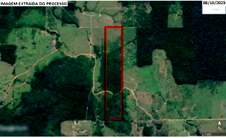 Sítio rural com 97,99 hectares, área de pastagem, cercado e com servidões