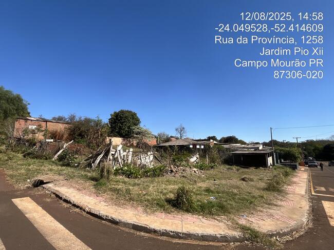 Terreno de 360m² no Jardim Pio XII, Campo Mourão