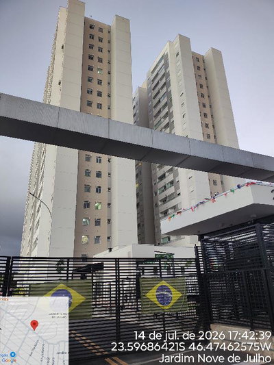 Apartamento 2 Quartos com 1 Banheiro e 45,57m²