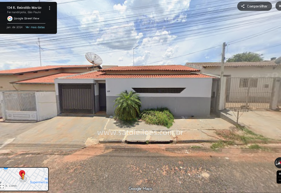 Casa Residencial com 2 Dormitórios em Fernandópolis/SP