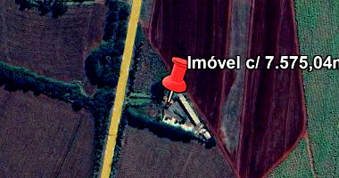 Área rural com 7.575m², 12 suítes, garagem e benfeitorias