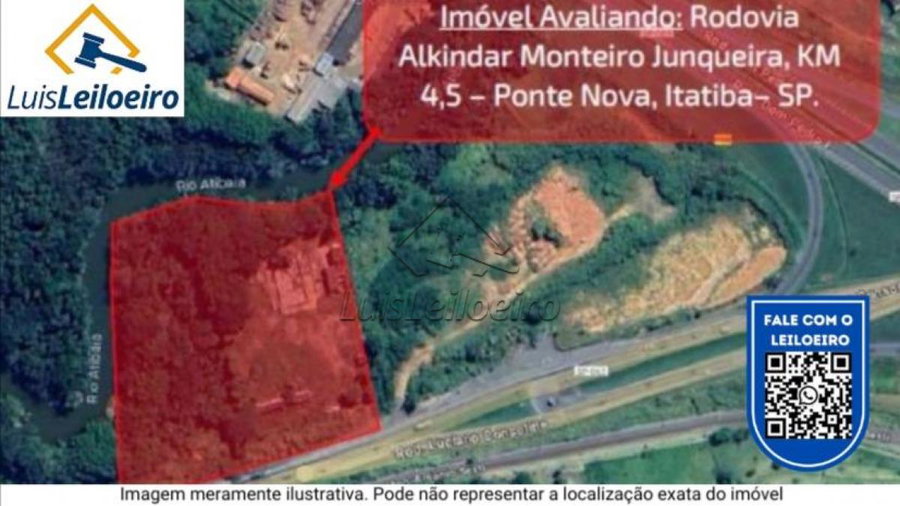 Gleba de terras com construções em Itatiba/SP