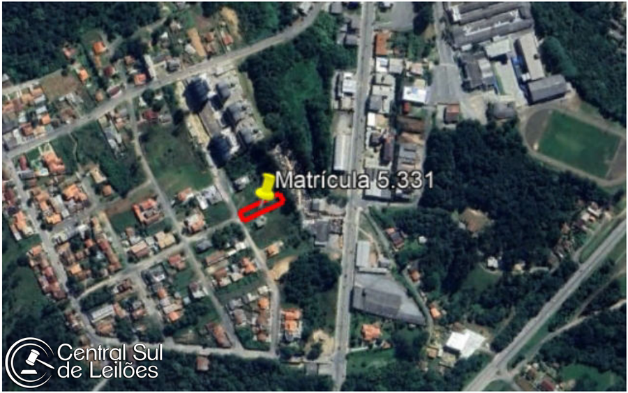 Terreno urbano de 810,45m² no Loteamento Cassias