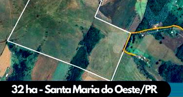 Área Rural de 32,21ha em Santa Maria do Oeste/PR