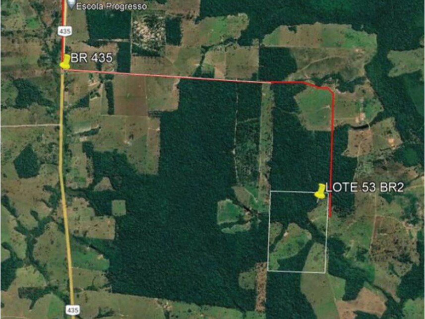 Área Rural com 103,12ha em Vilhena/RO, ocupada