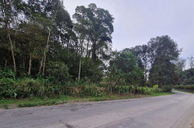Terreno de 10.081 m² com construção em concreto armado, em zona urbana mista