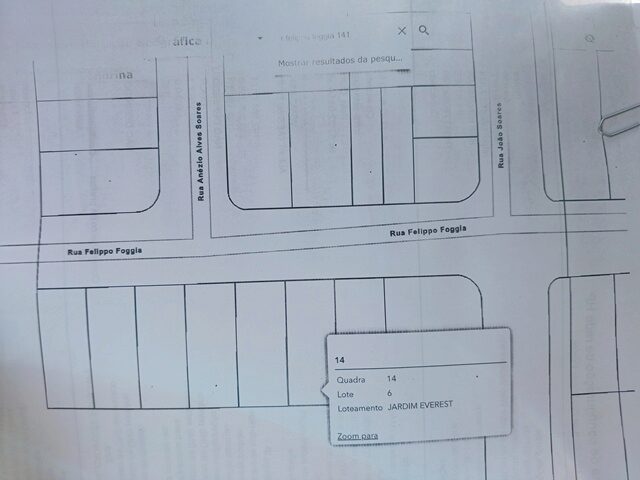 Lote de Terras 250 m² - Sem Benfeitorias