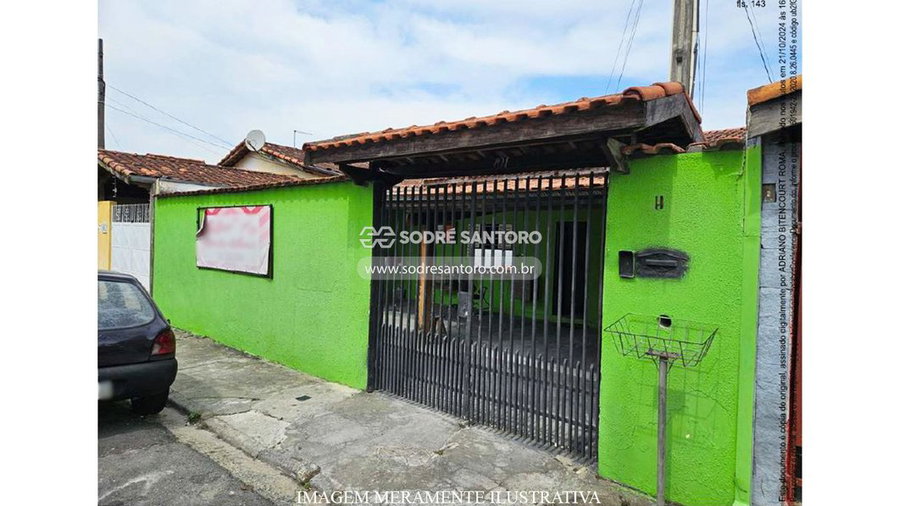 Casa térrea com 2 quartos, 2 banheiros e área de lazer