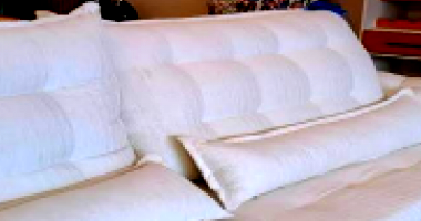 Sofá Dubai retrátil e reclinável, branco