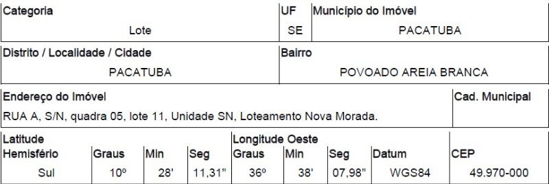 Terreno de 176,40 m² em loteamento com infraestrutura deficiente