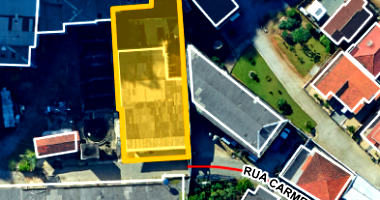 Terreno com área construída em Brusque/SC