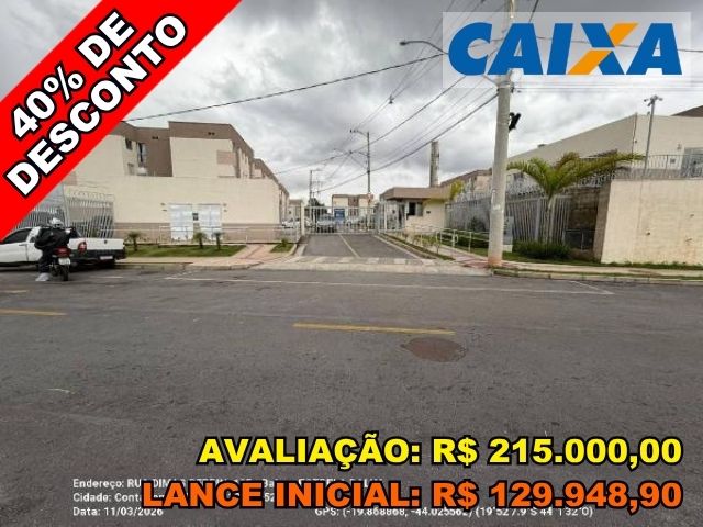 Apartamento com 2 Quartos e Vaga de Garagem em Contagem