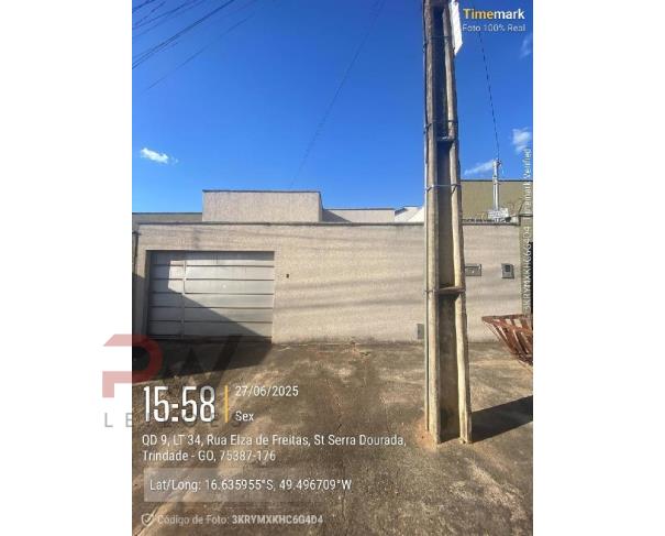 Casa em Condomínio Fechado com 2 Quartos em Trindade/GO