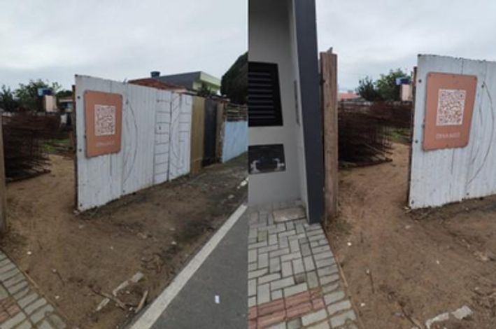 Terreno com 289,51 m² e casa de madeira, 63 m², Navegantes/SC