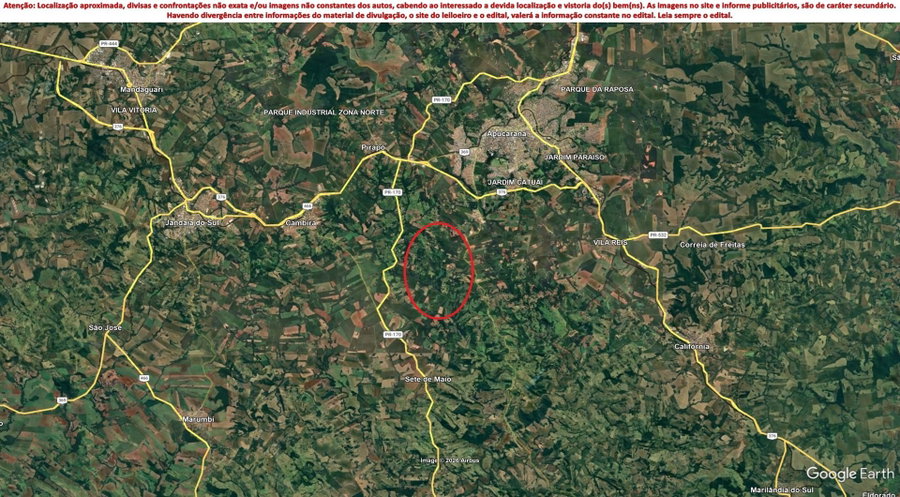Imóvel rural com 6 alqueires em Apucarana/PR