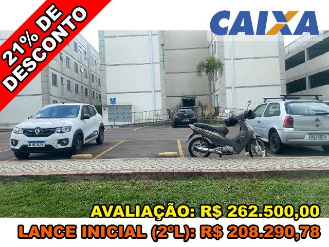 Apartamento com 1 vaga de garagem em Curitiba/PR