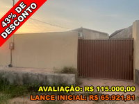 Casa com 2 quartos, 2 banheiros, 2 vagas e 65m² construída