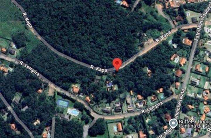 Terreno de 2.378m² com área de mata nativa, aclive acentuado