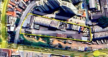 Galpão com 7.801m² terreno e 3.703m² construídos, ocupado