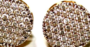 Brinco de Ouro 18k com Diamantes