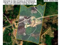 Terreno amplo com benfeitorias, área 396.427m², desocupado