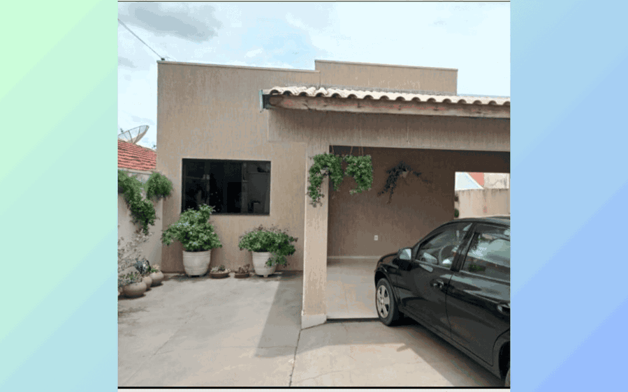 Casa aconchegante com 114m² construídos e terreno amplo, ocupada