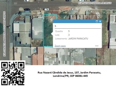 Terreno 250m² no Jardim Paracatu - Londrina PR