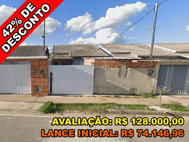 Casa com 2 quartos, 1 banheiro, 1 vaga e 51,4m² construída