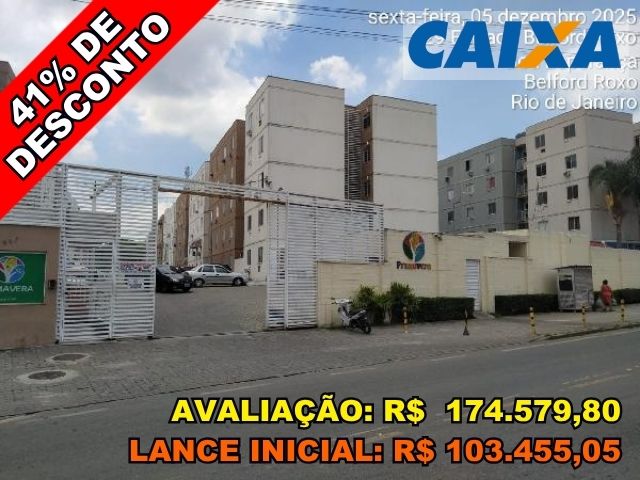 Apartamento com 2 quartos e vaga de garagem em Belford Roxo