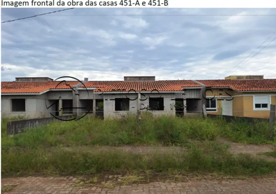 Casa de alvenaria 43,48 m² em construção
