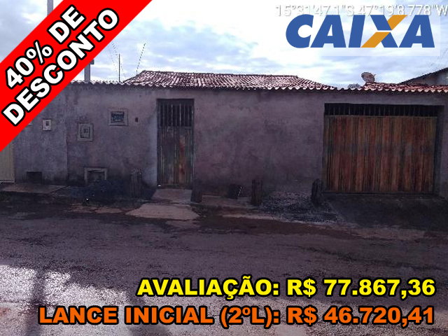 Terreno 198m² com Casa em Formosa/GO