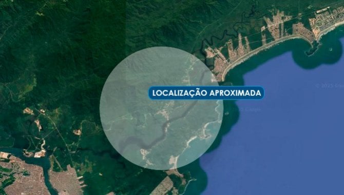 Terreno amplo com 1.500 m² em Balneário Prainha Branca, Guarujá